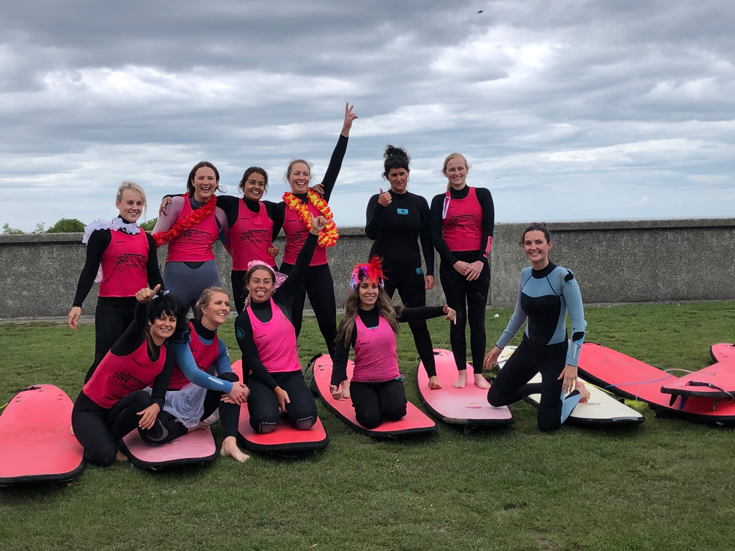 hens and stag party surf lessons